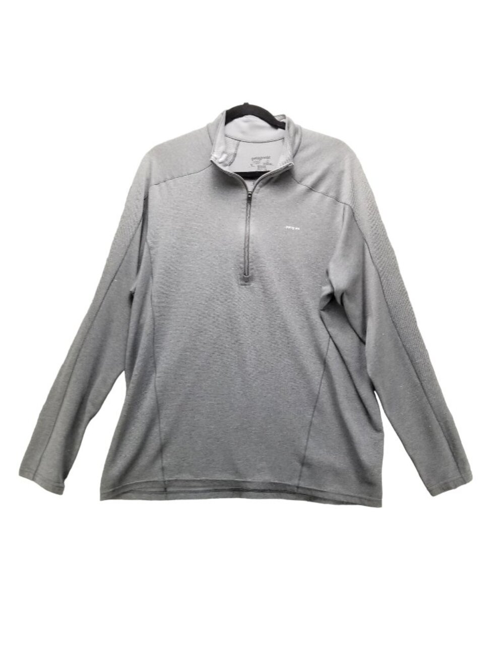 Patagonia Shirt Mens XL Gray Jersey Knit 1/4 Zip Long Sleeve Pullover *Read*